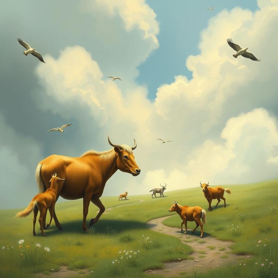 Dream : Walking with animals in a dream