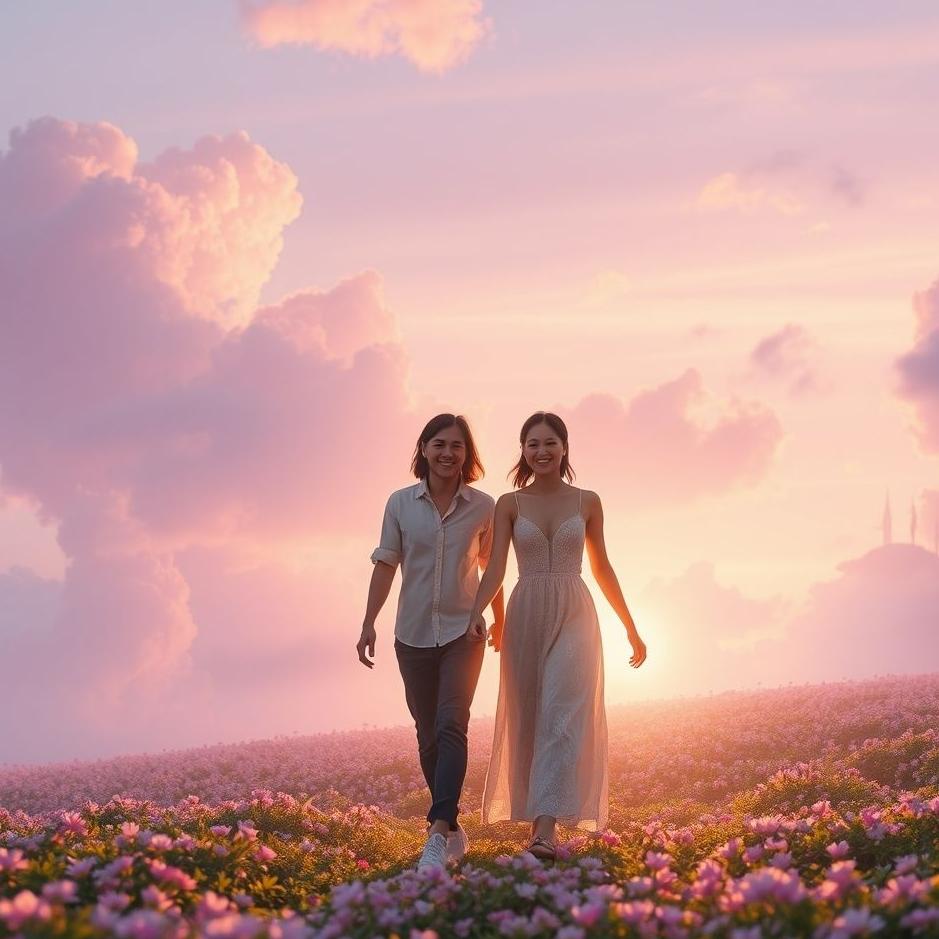 Dream : Walking with his wife in a dream