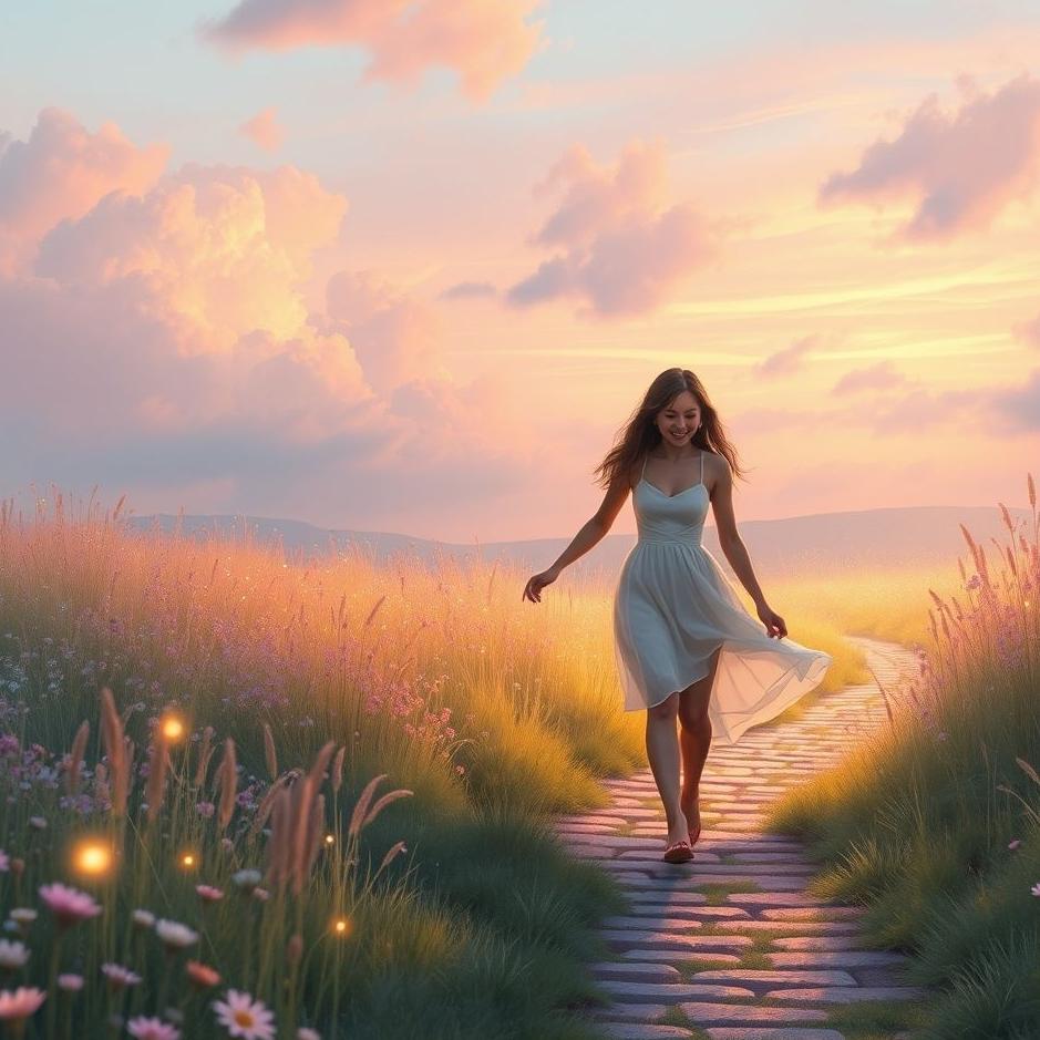 Dream : Walking with the girl you love in a dream