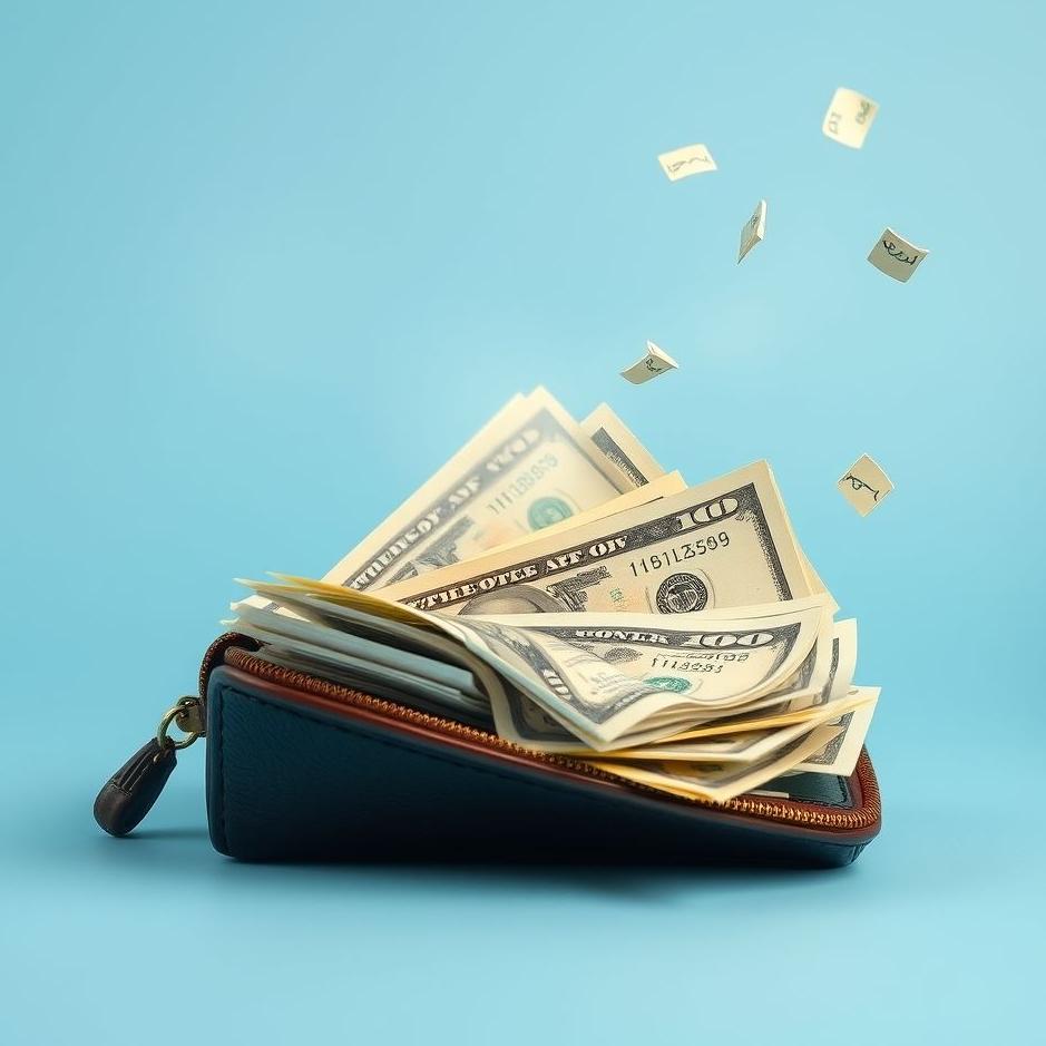 Dream : Wallet full of paper money in a dream