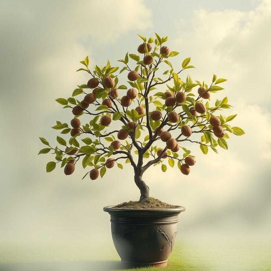 Dream : Walnut tree in a pot in a dream