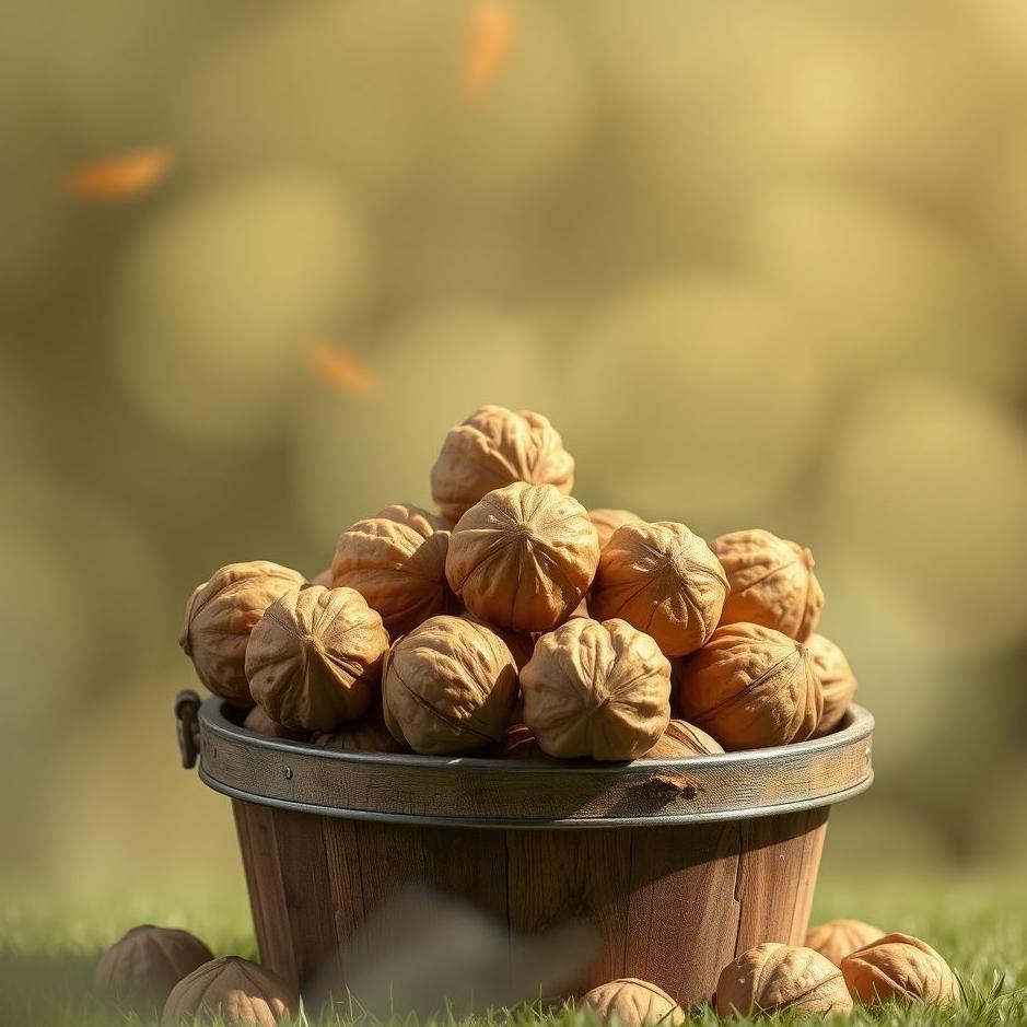 Dream : Walnuts in a bucket in a dream