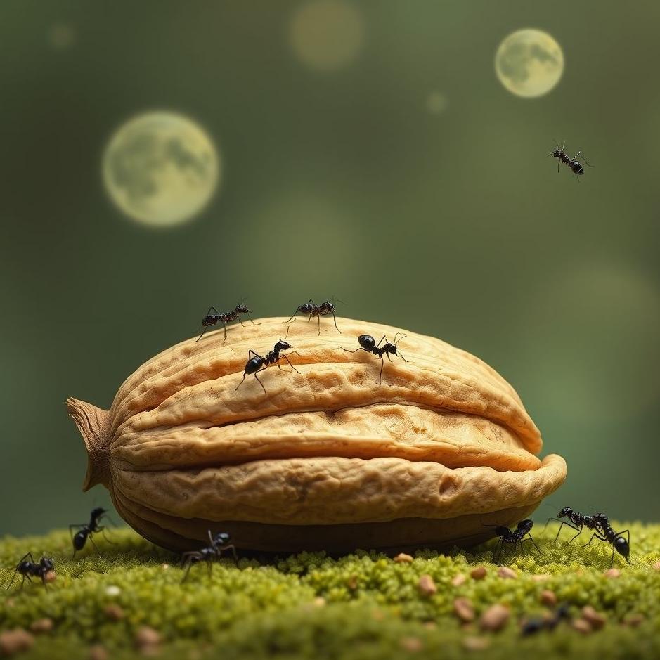 Dream : Walnuts with ants in a dream