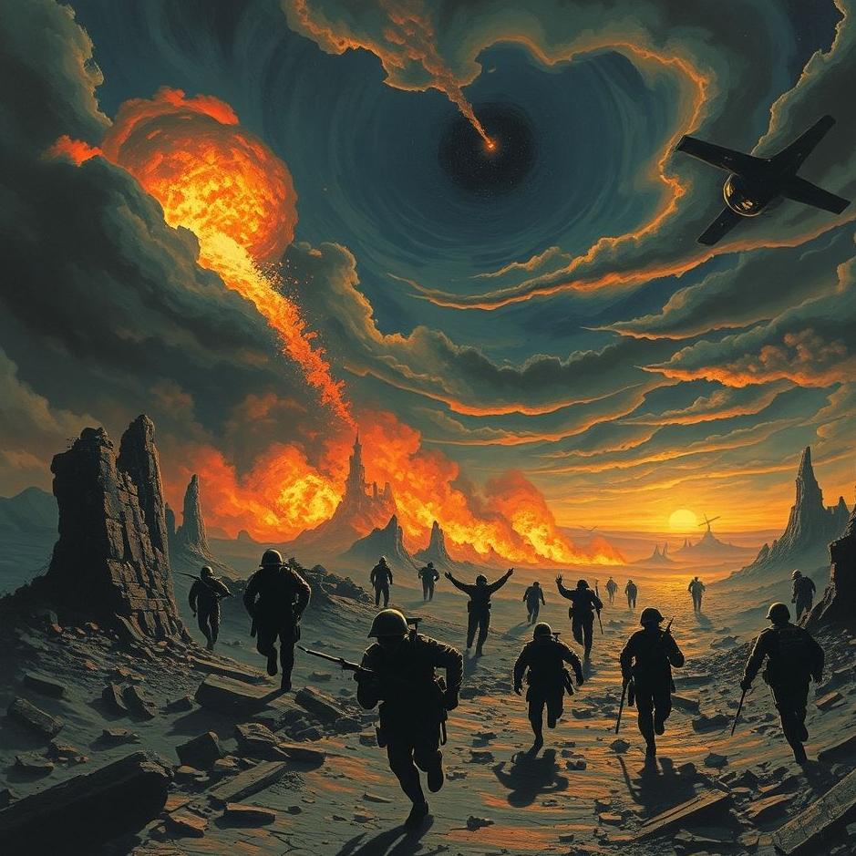 Dream : War and escaping in a dream