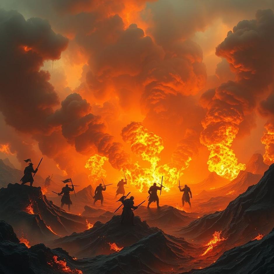 Dream : War and fire in a dream