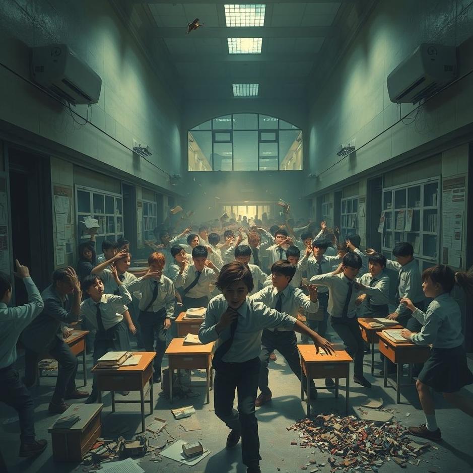 Dream : War break out in a school in a dream