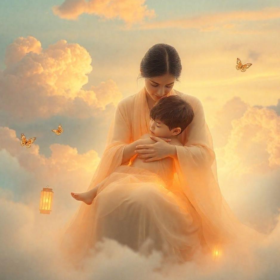 Dream : Warming by the mother in the dream