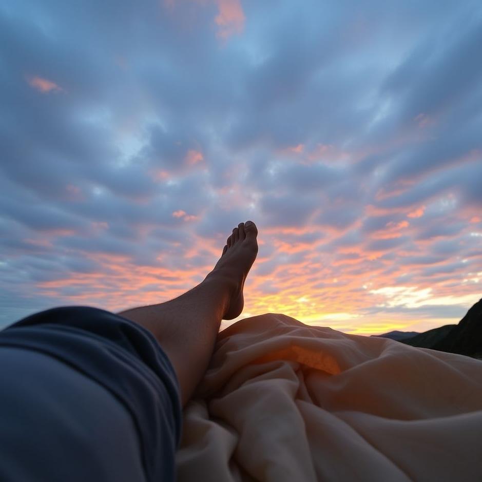 Dream : Warming up from the leg in the dream