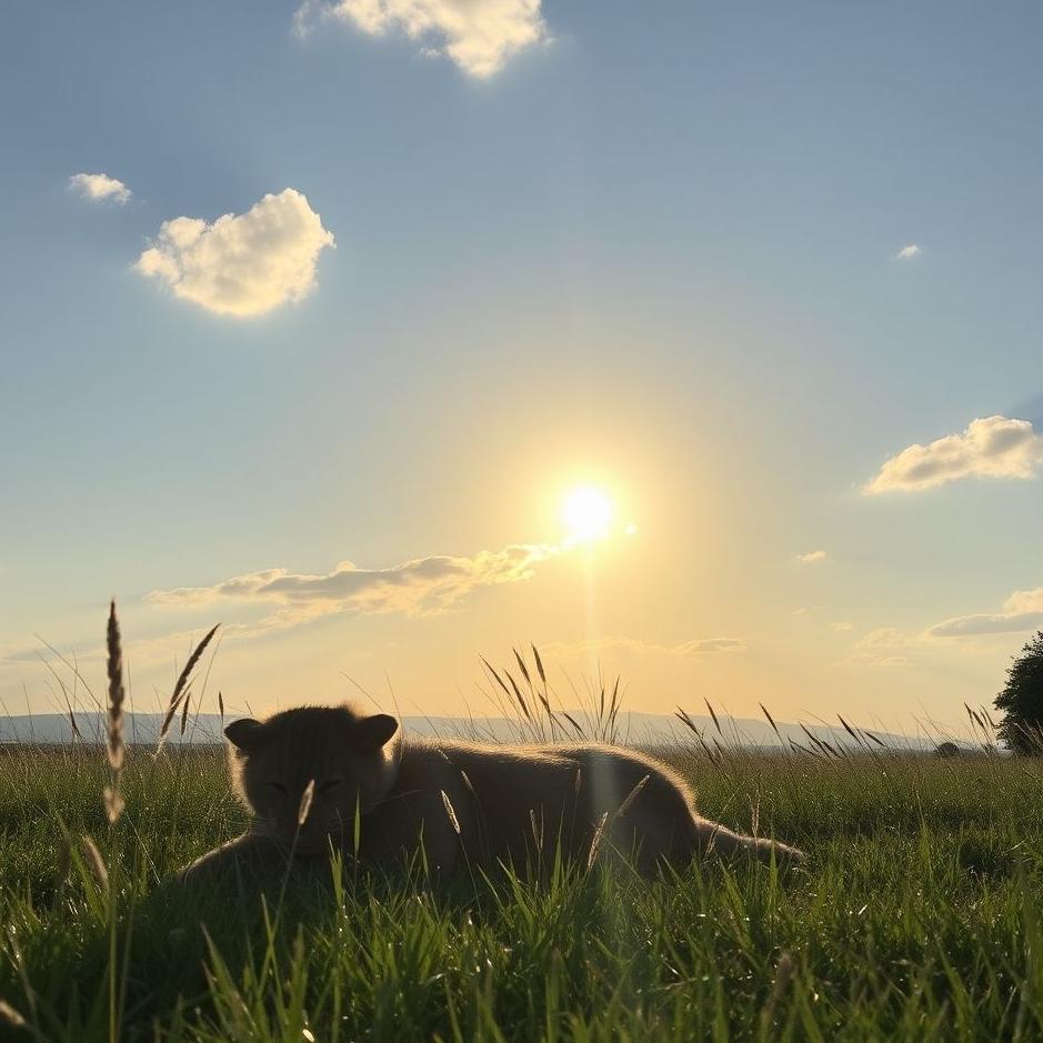 Dream : Warming up in the sun in a dream