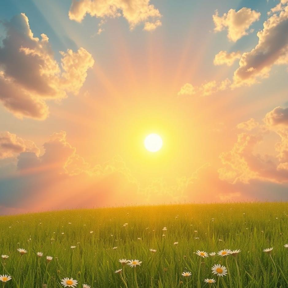 Dream : Warming up with the sun in a dream