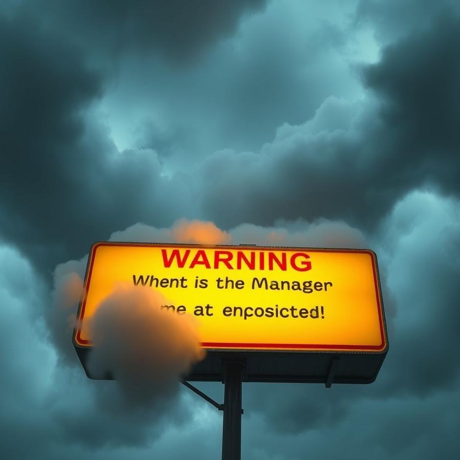 Dream : Warning from the manager in a dream