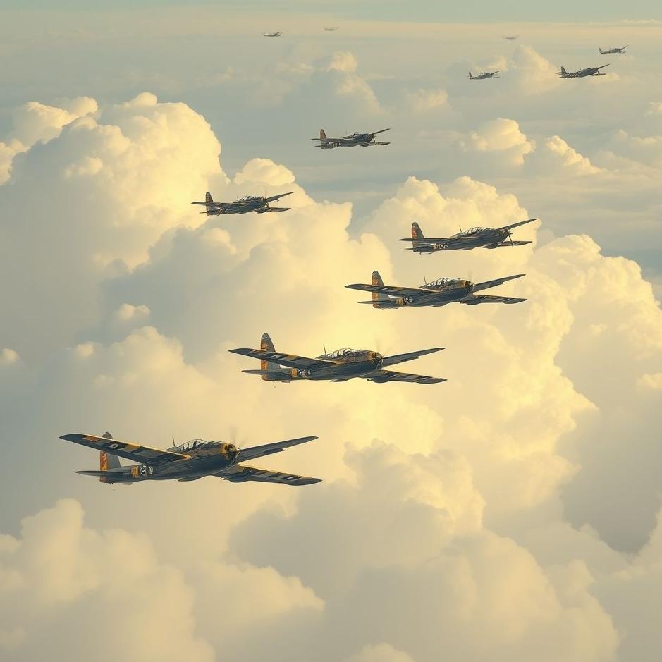 Dream : Warplanes flying in a dream