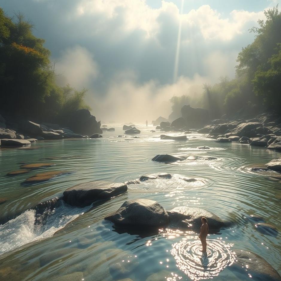 Dream : Wash in the water flowing in the dream