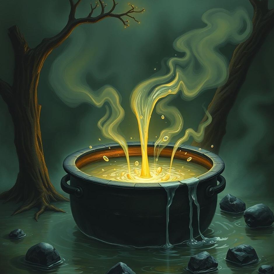 Dream : Washing a black cauldron in a dream