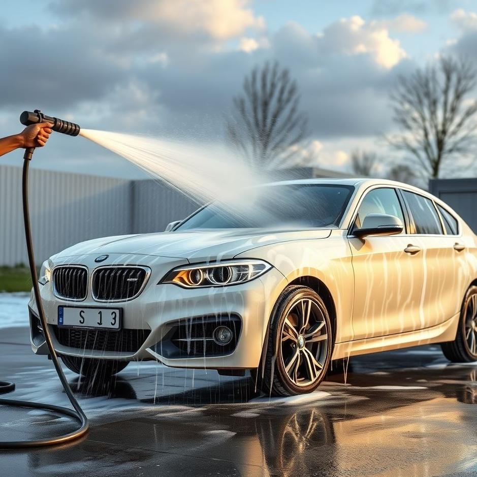 Dream : Washing a car with a hose in a dream