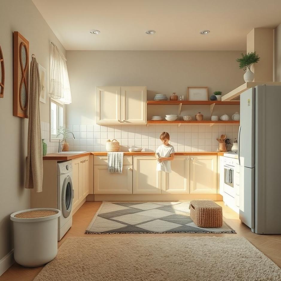 Dream : Washing a carpet in the kitchen in a dream