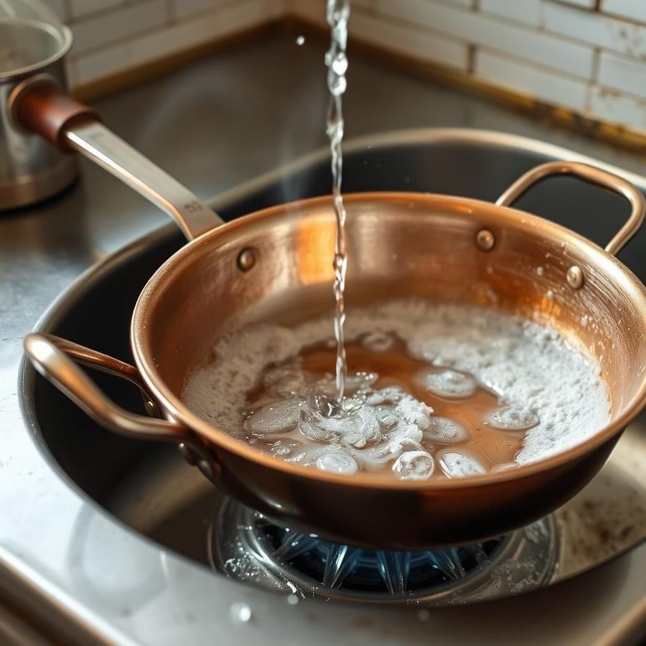 Dream : Washing a copper pan