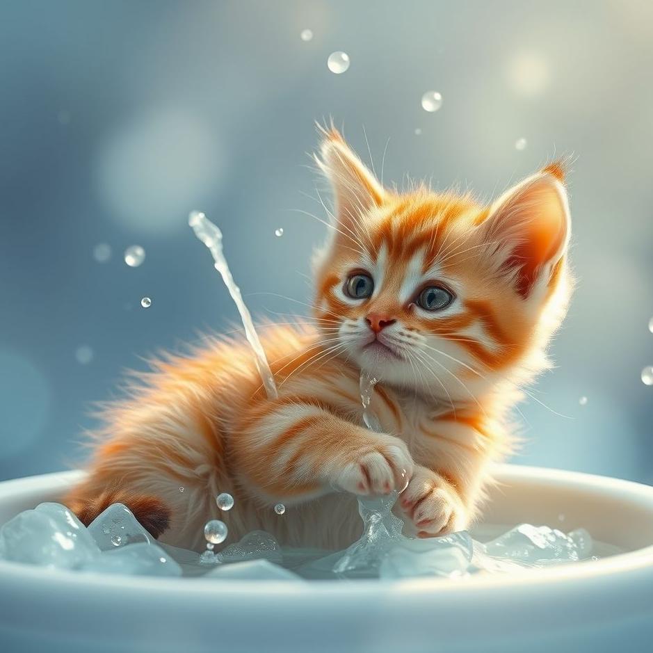 Dream : Washing a kitten in a dream