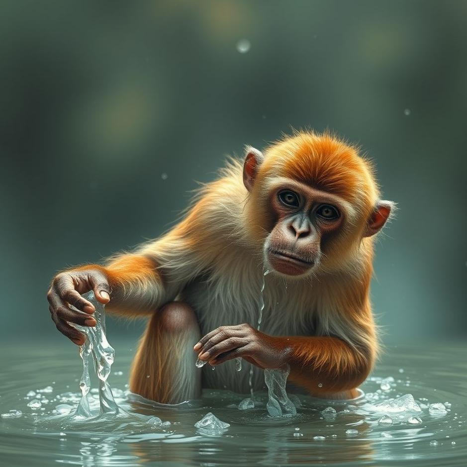 Dream : Washing a monkey in a dream