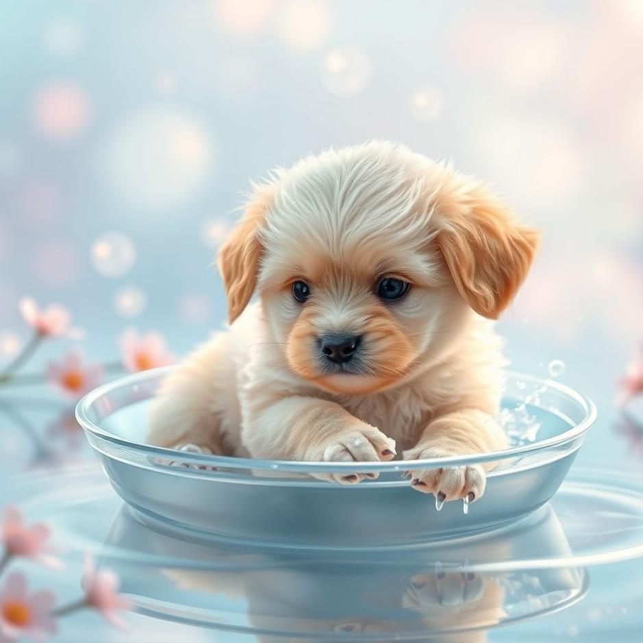 Dream : Washing a puppy in a dream