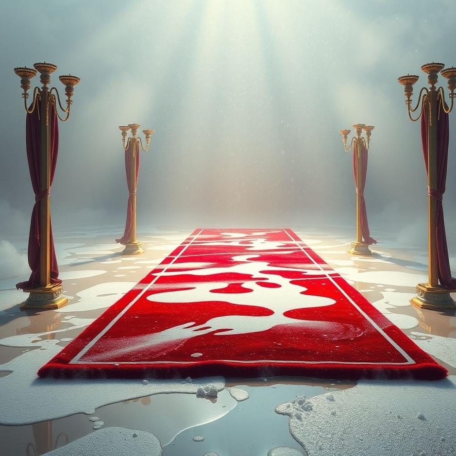 Dream : Washing a red carpet in a dream