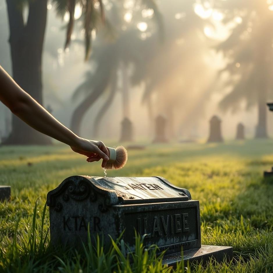 Dream : Washing a tombstone in a dream