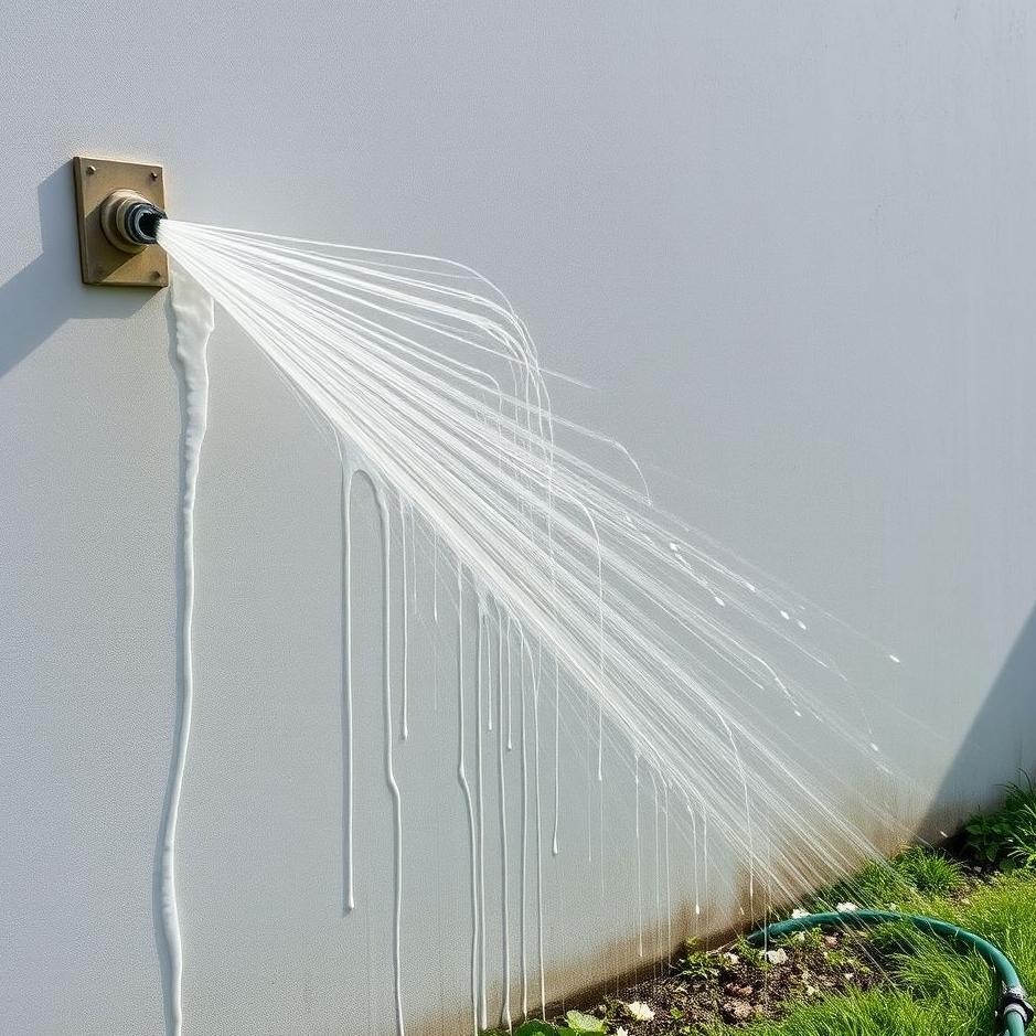 Dream : Washing a wall with a hose in a dream