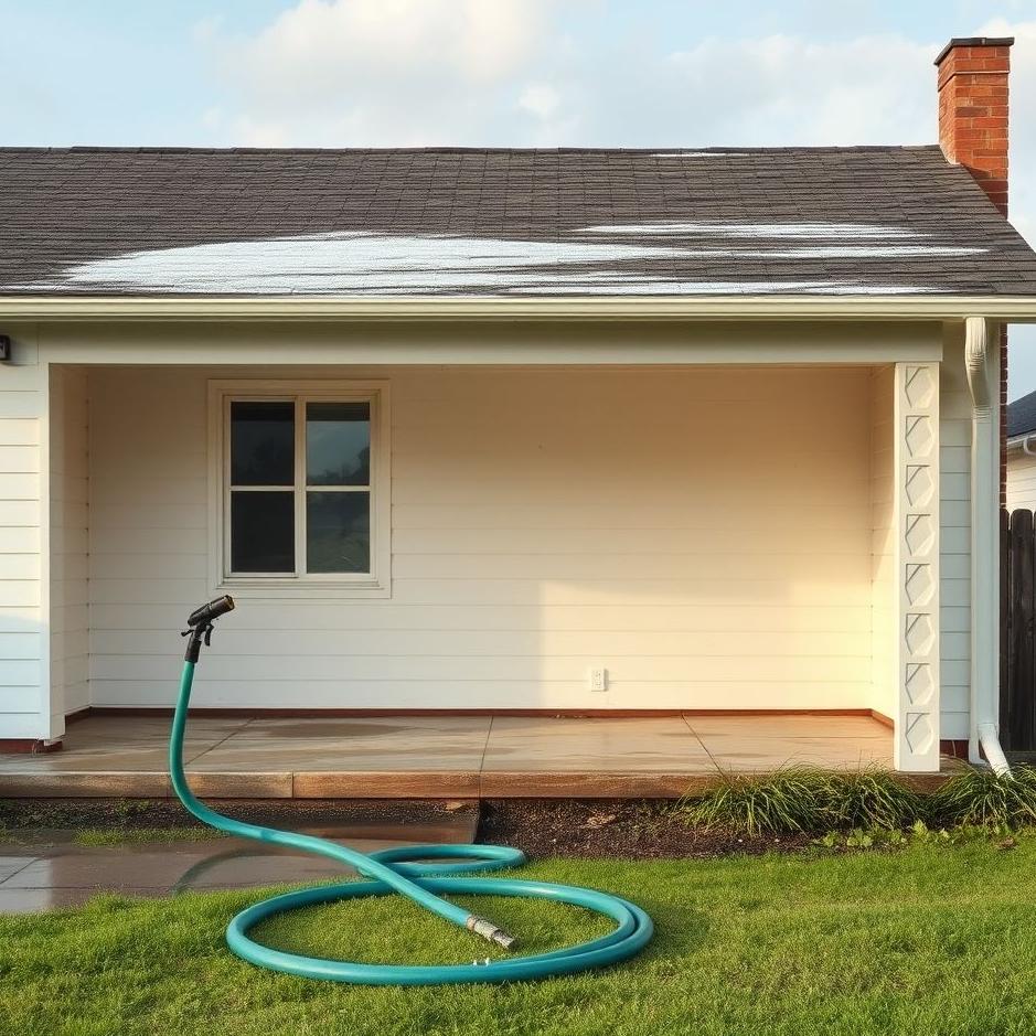 Dream : Washing an empty house with a hose in your dream