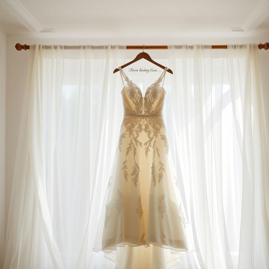 Dream : Washing and hanging a wedding dress in a dream