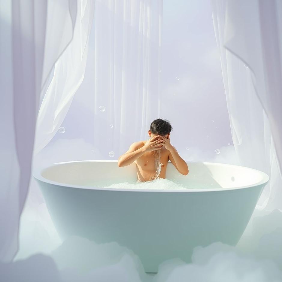 Dream : Washing and scrubbing in a bath in a dream