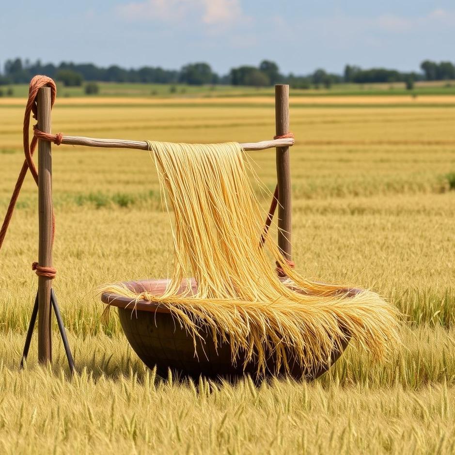Dream : Washing and spreading wheat 