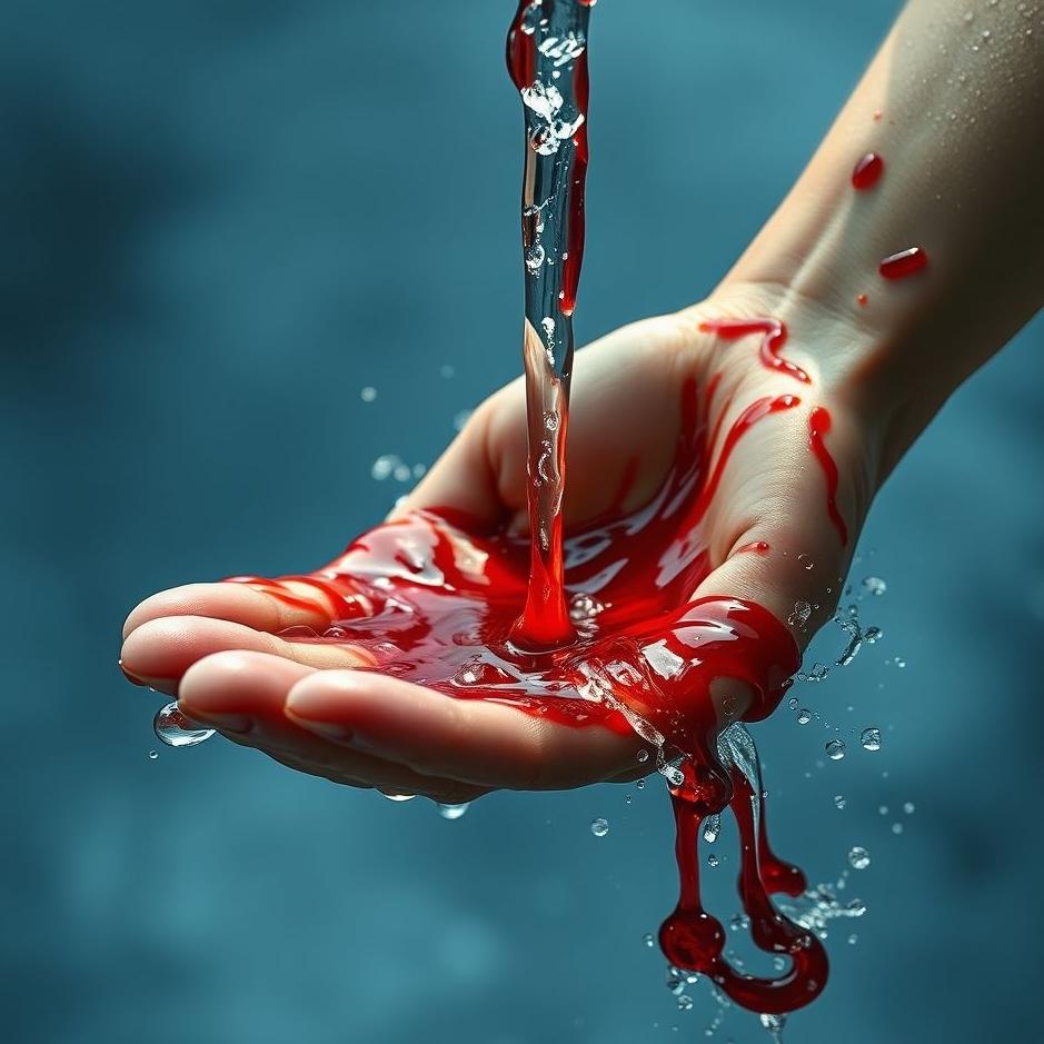 Dream : Washing blood with water in a dream