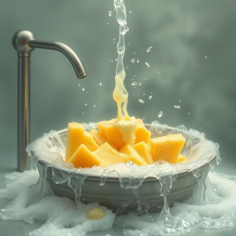 Dream : Washing cheese in a dream