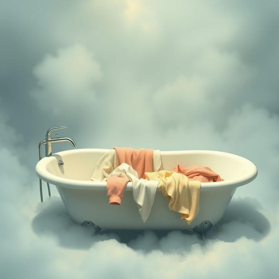 Dream : Washing clothes in a bathtub in a dream