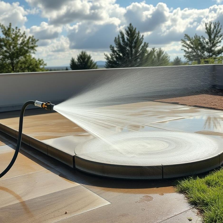 Dream : Washing concrete with a hose in a dream