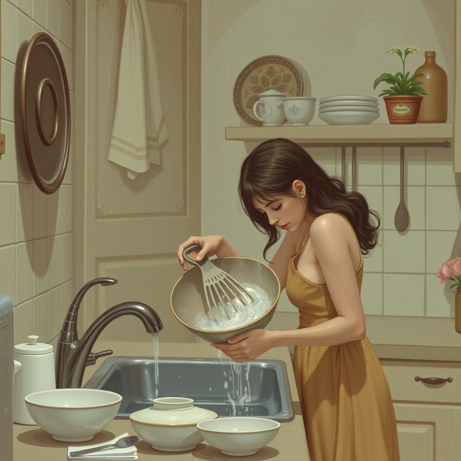 Dream : Washing dishes at your lover's house in a dream