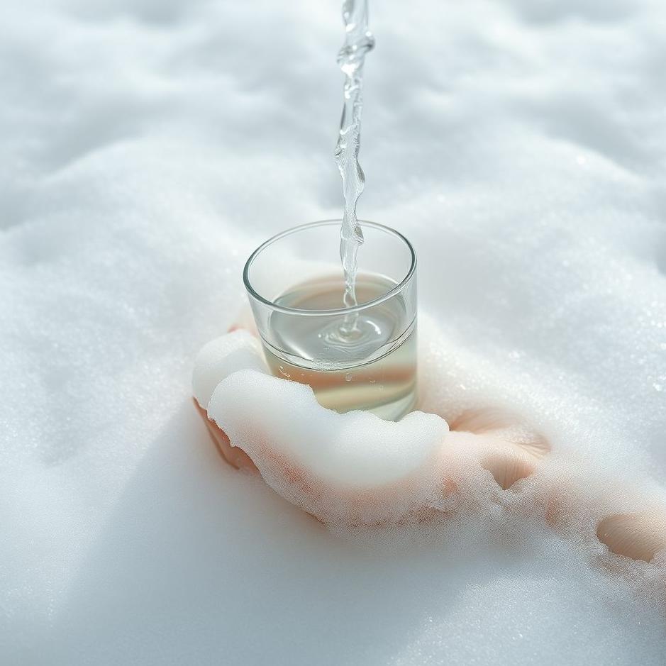 Dream : Washing glasses in foamy water in a dream