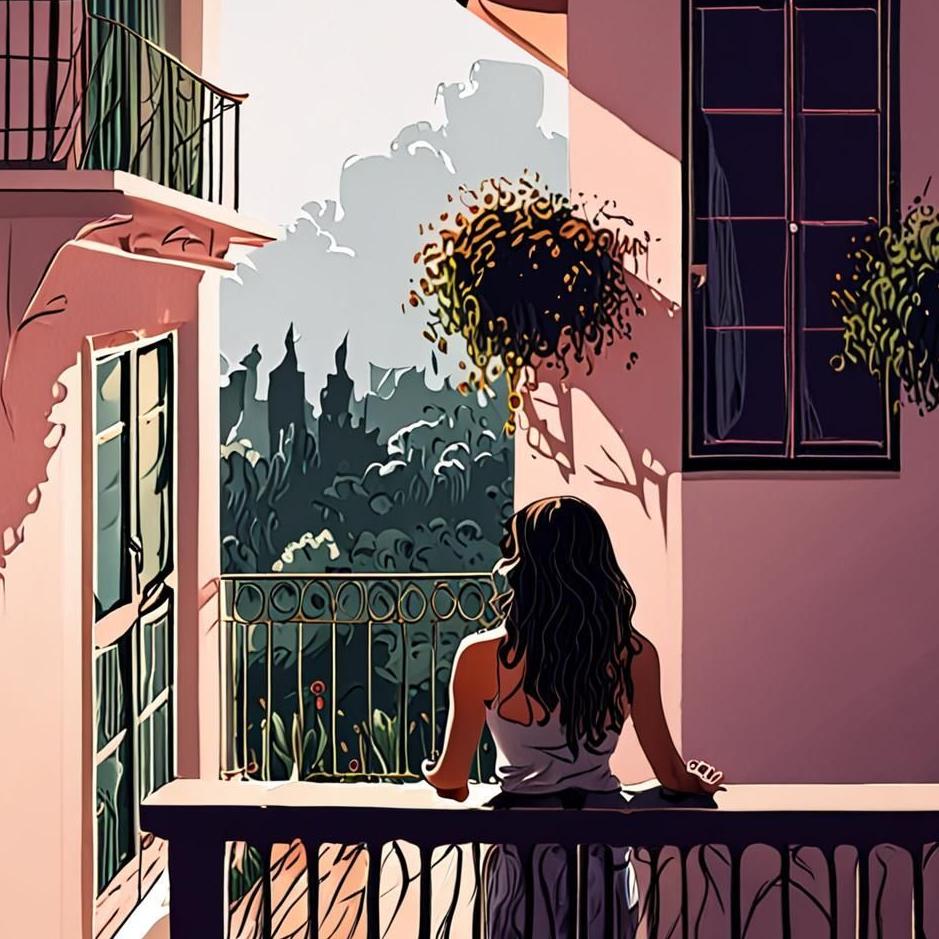 Dream : Washing hair on the balcony in a dream