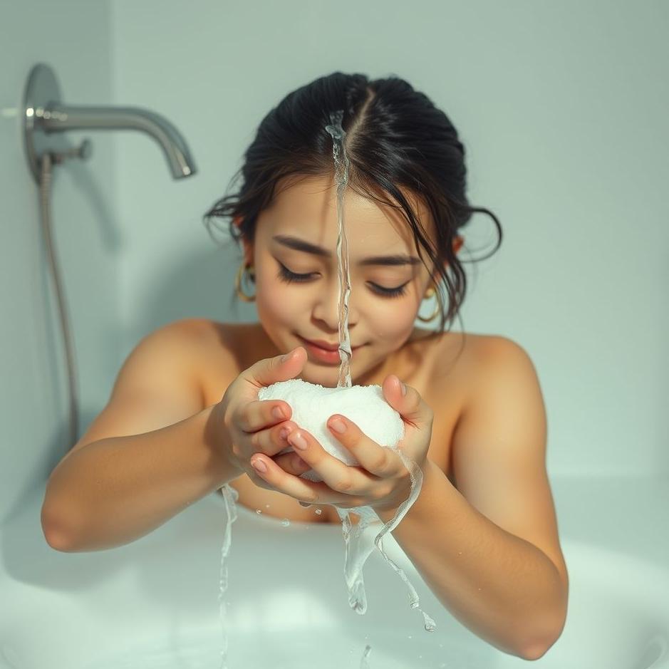 Dream : Washing hands and face with soap in a dream