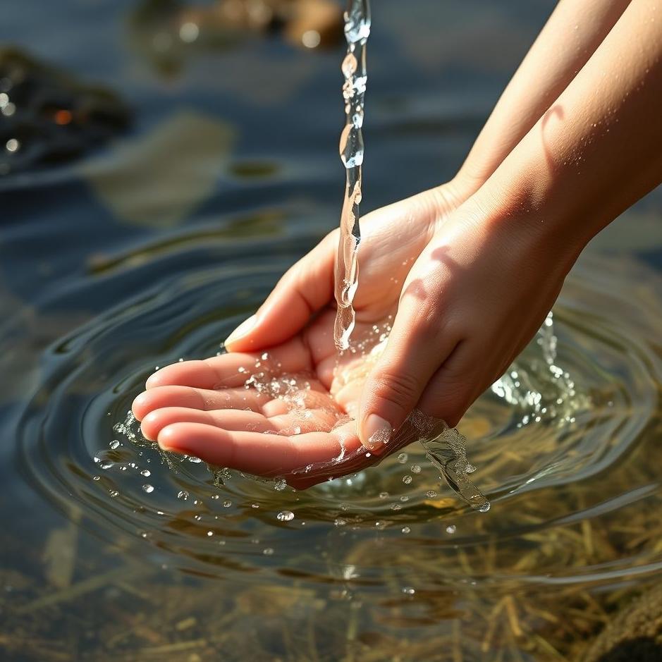 Dream : Washing hands in spring water in a dream