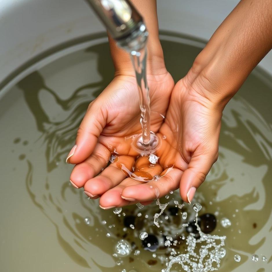 Dream : Washing hands with dirty water