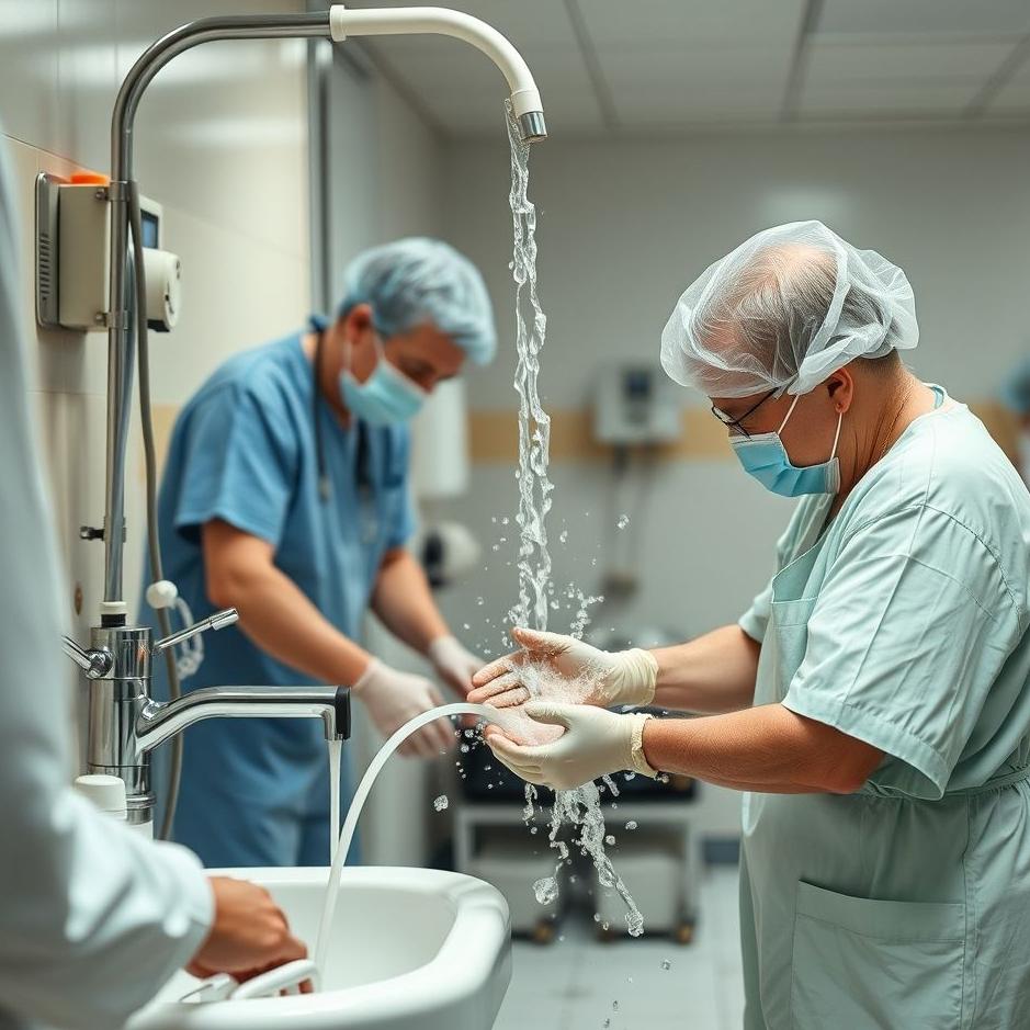 Dream : Washing in a hospital