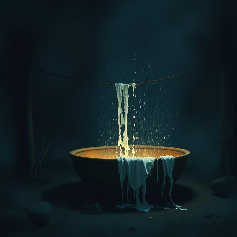 Dream : Washing in the dark in a dream