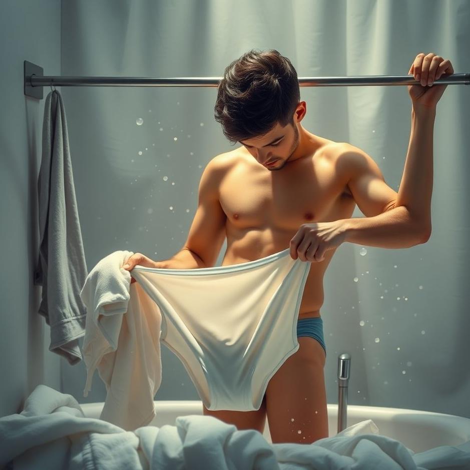 Dream : Washing men's underwear in a dream