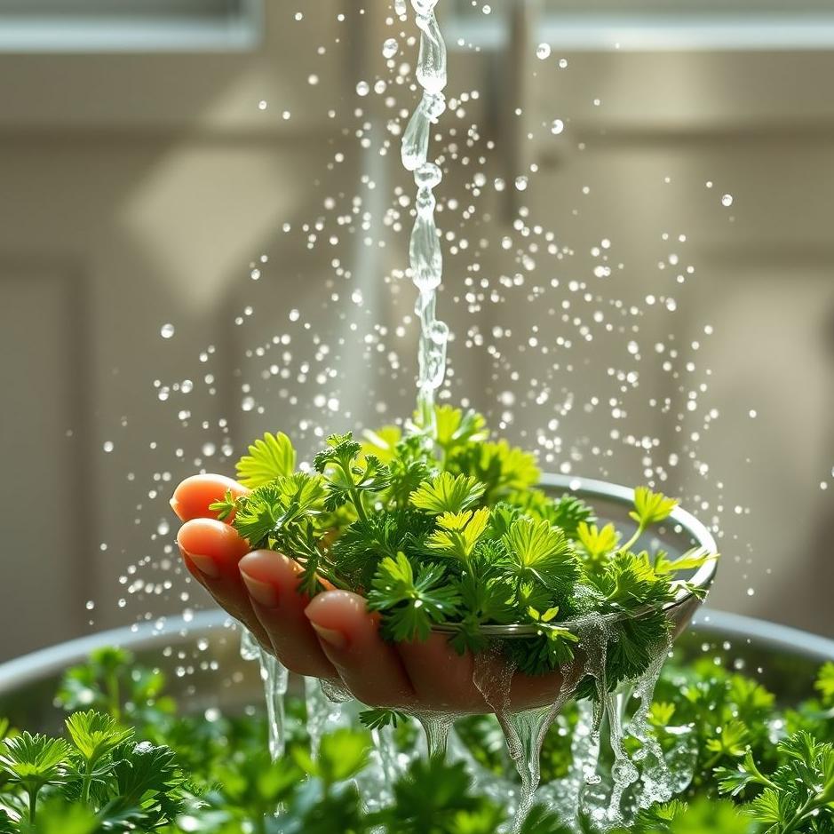 Dream : Washing parsley in a dream