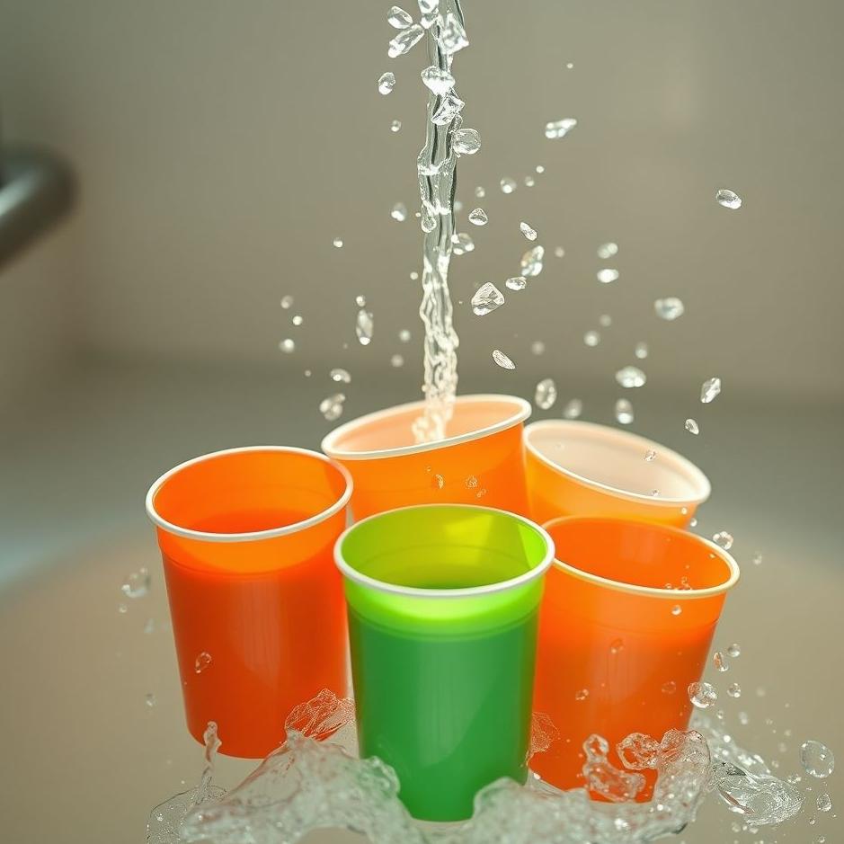 Dream : Washing plastic cups in a dream