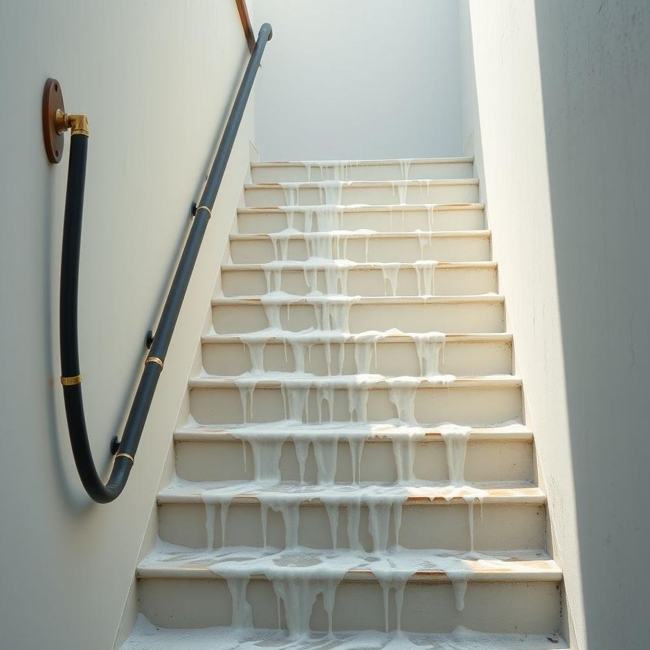Dream : Washing stairs with a hose in a dream