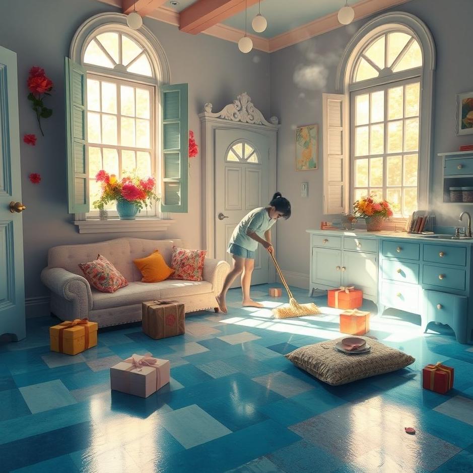 Dream : Washing the floor of your house in a dream