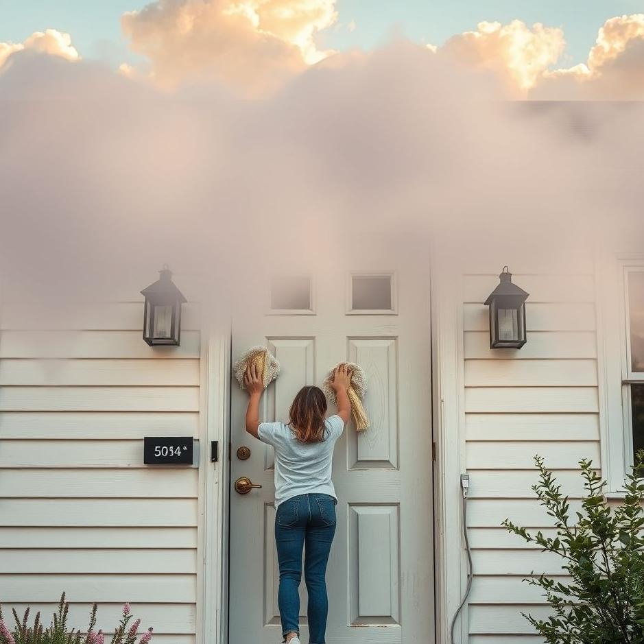 Dream : Washing the front door in a dream