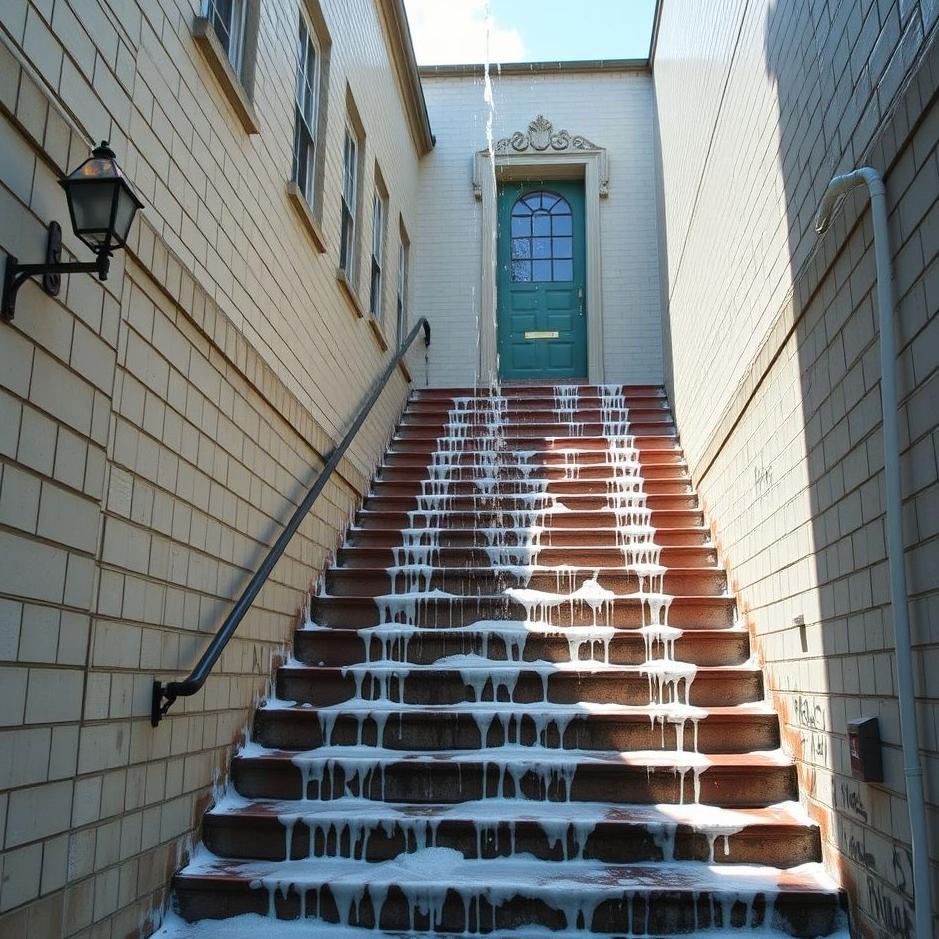 Dream : Washing the school stairs in a dream
